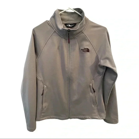 The North Face Jackets & Blazers - The North Face Lightweight Women's Jacket Gray w/Dark Purple Logo Women's Sz M